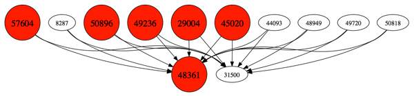 Malicious ASN subgraph.