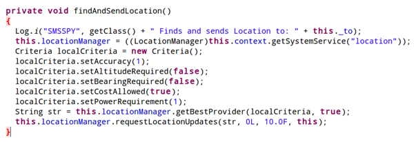 Location-grabbing functionality in Android/SmsHowU.